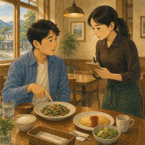 English lesson illustration for Restaurant: Fix a Wrong Order