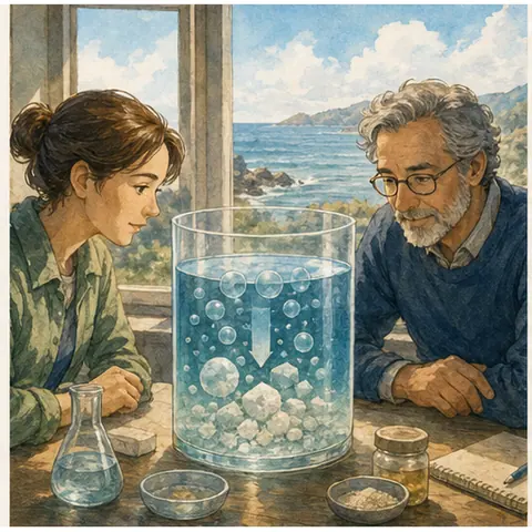 English lesson illustration for Ocean Alkalinity Enhancement and the Chemistry of Carbon Removal