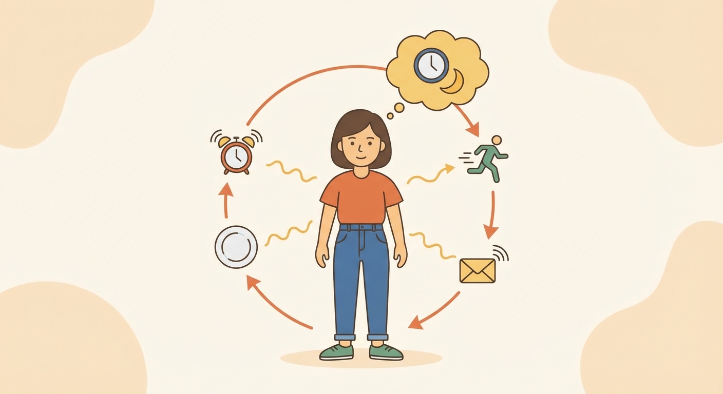 Illustration for Hormone Connections: How Body Signals Work Together
