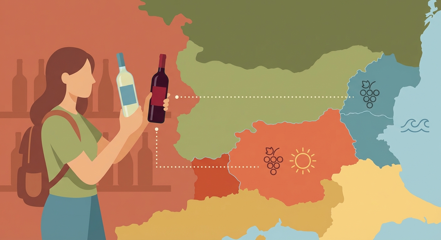 Illustration for Bulgaria's Wine Regions: Climate, Grapes, and How Style Changes
