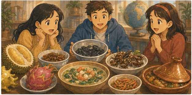 Illustration 1: Around the world, food is more than something that stops hunger.
