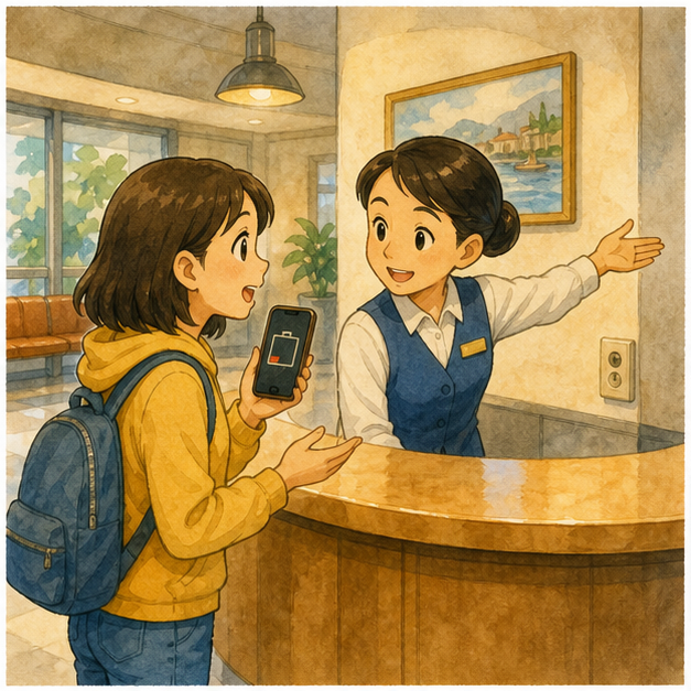 English lesson illustration for Phone Problems English for Everyday Help