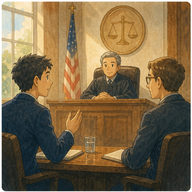 English lesson illustration for What the jury will actually decide in the case of Elon Musk vs. Sam Altman