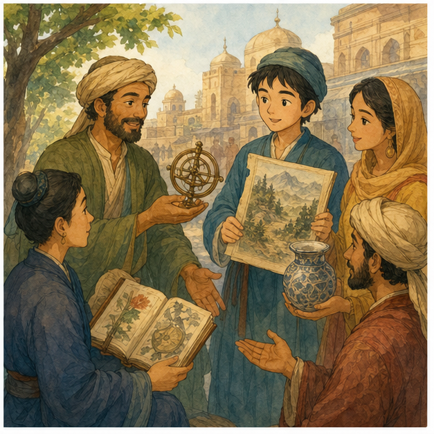 Travel guide illustration 4: The Silk Road mattered because it carried more than objects.