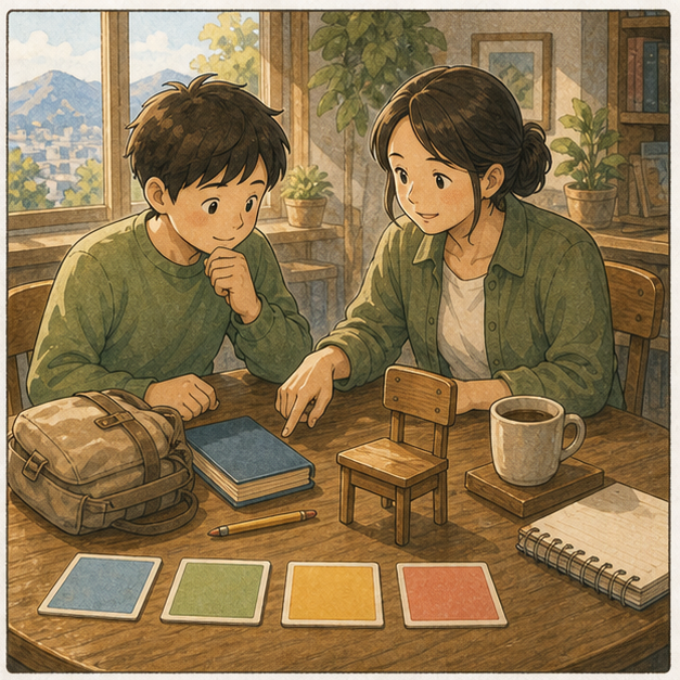 Illustration 2: Pattern noticing with real classroom objects