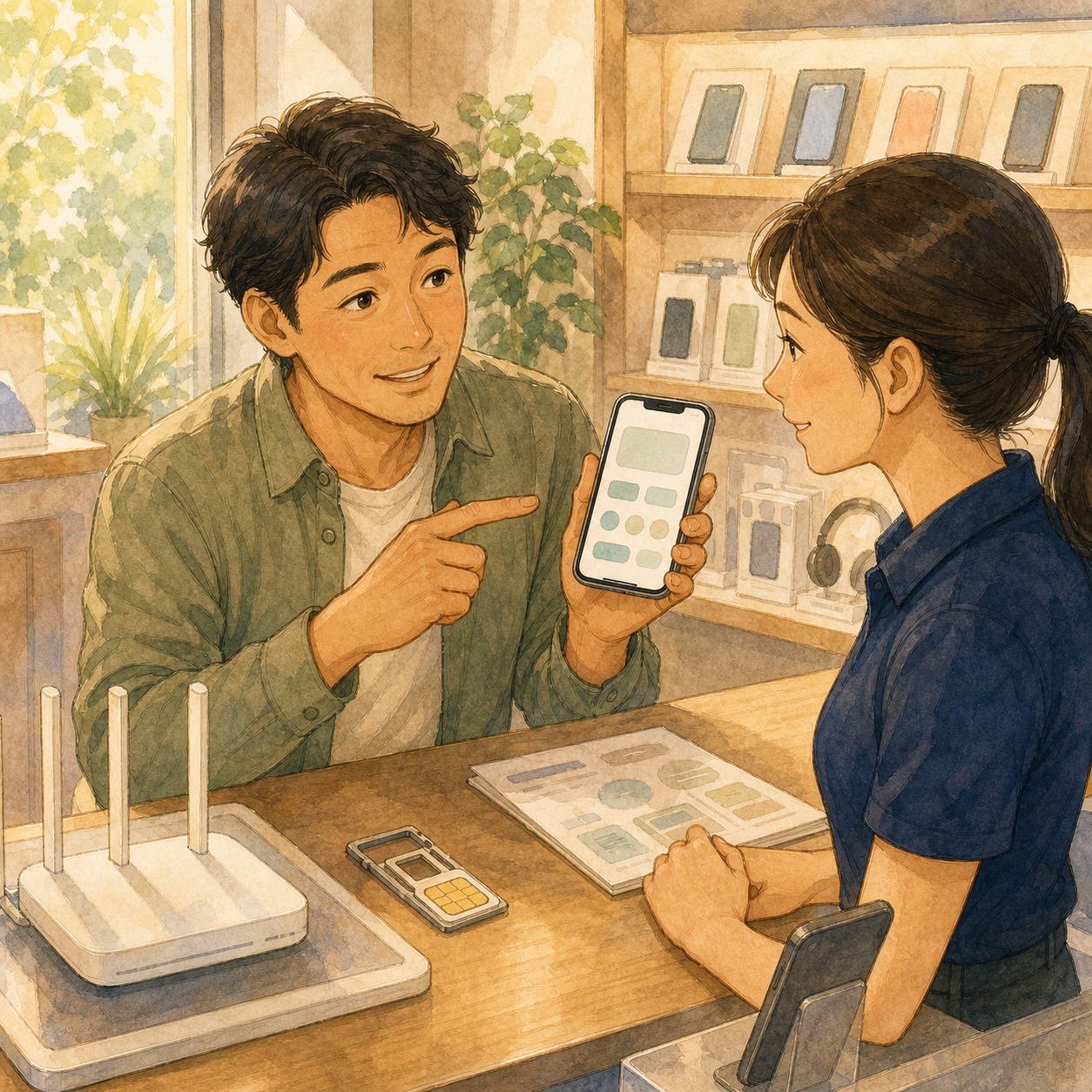 Illustration 1: Step 1: Separate Calling and Data