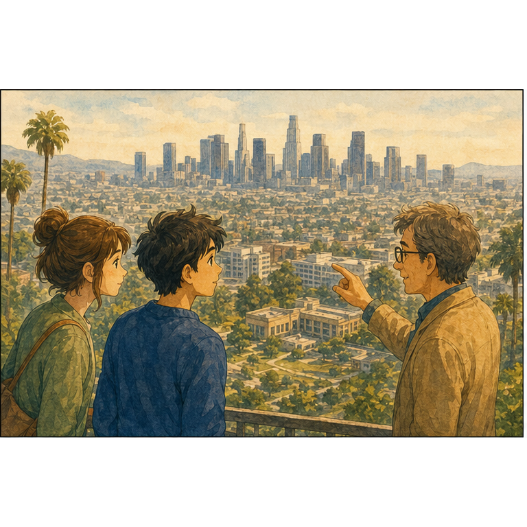 Illustration 1: Los Angeles is a huge city in California.