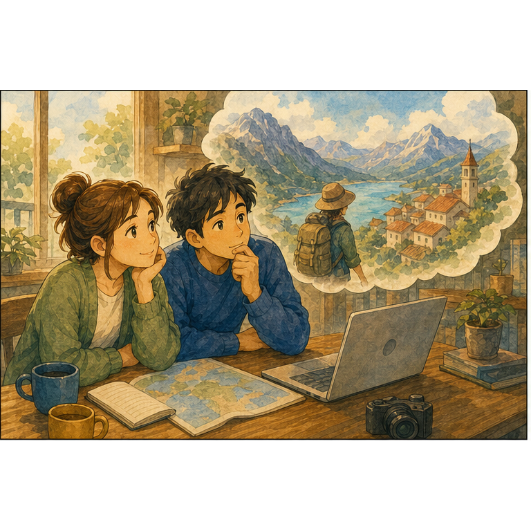 Illustration 1: Today’s story starts with a travel dream many people know well.