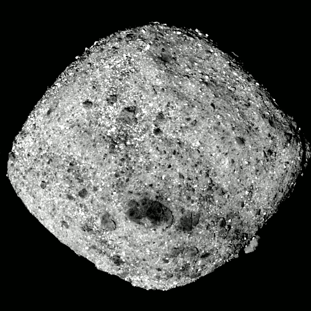 This shows asteroid Bennu, the small carbon-rich asteroid that NASA sampled.