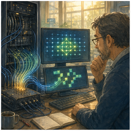 Illustration 4: Show the relevant technology, instrument, or process changing how the system works, wit...