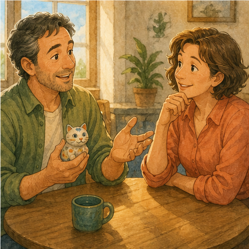 English lesson illustration for Why People Buy Useless Things on Vacation scene 6: Speaking Task